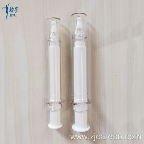 10ml 20ml White Airless Cosmetic Syringe Bottle